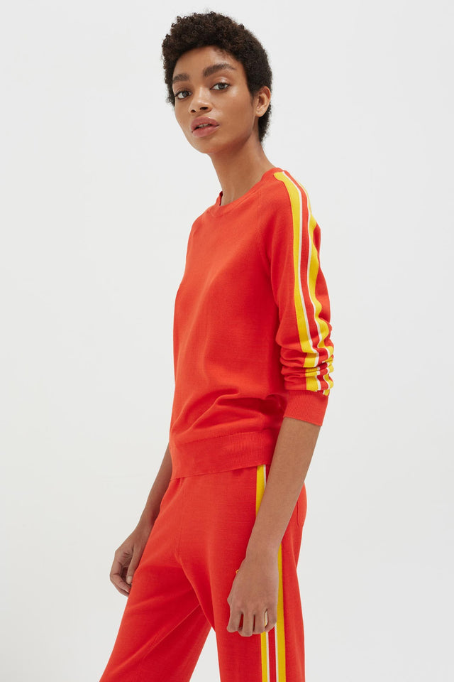 Red Seaside Stripe Sweater image 1