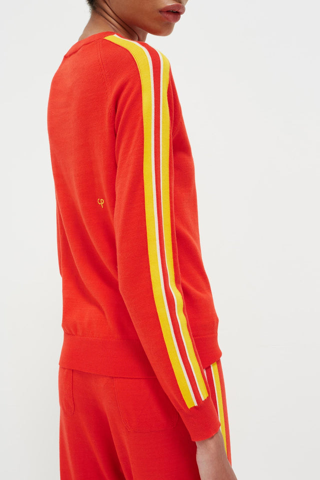 Red Seaside Stripe Sweater image 4