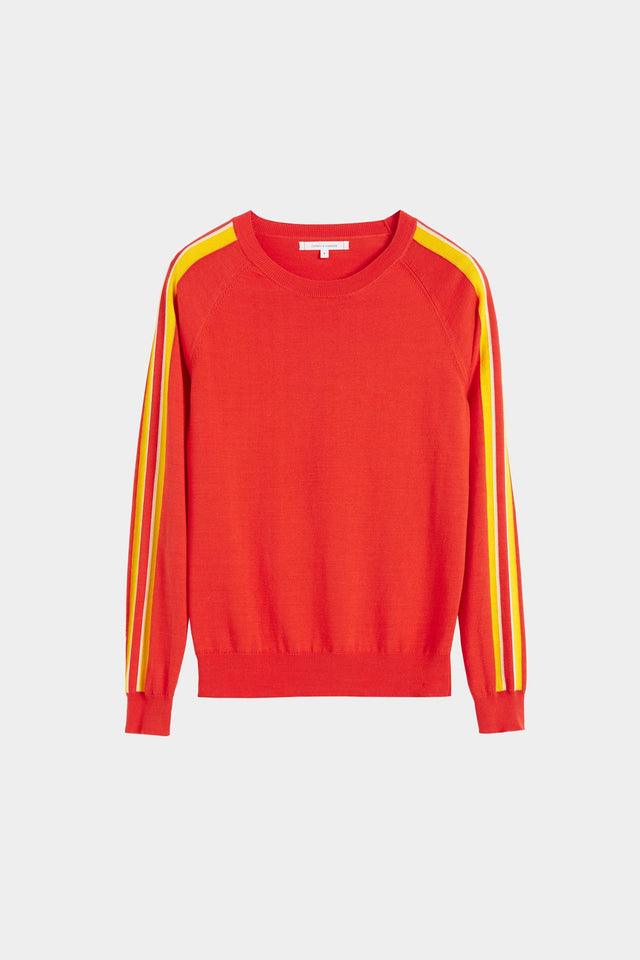 Red Seaside Stripe Sweater image 2