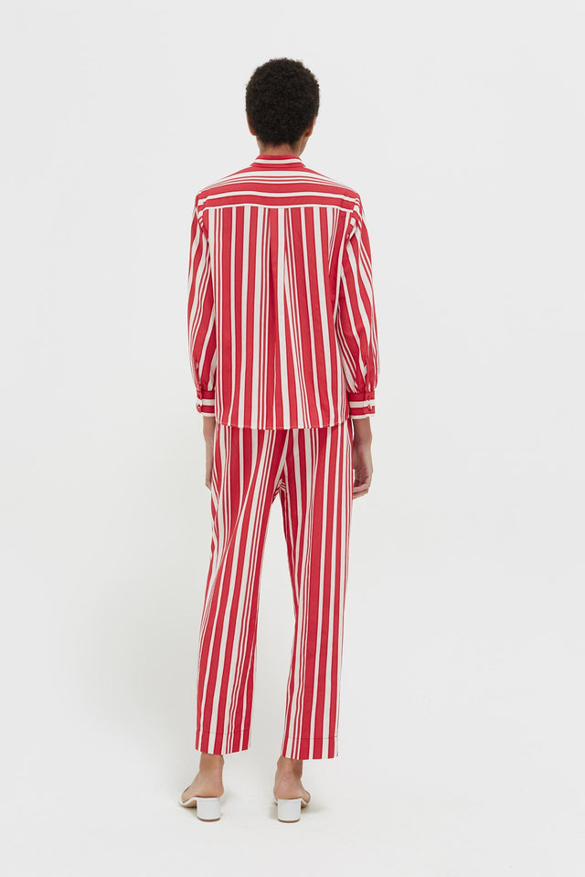 Red Striped Parasol Blouse image 6