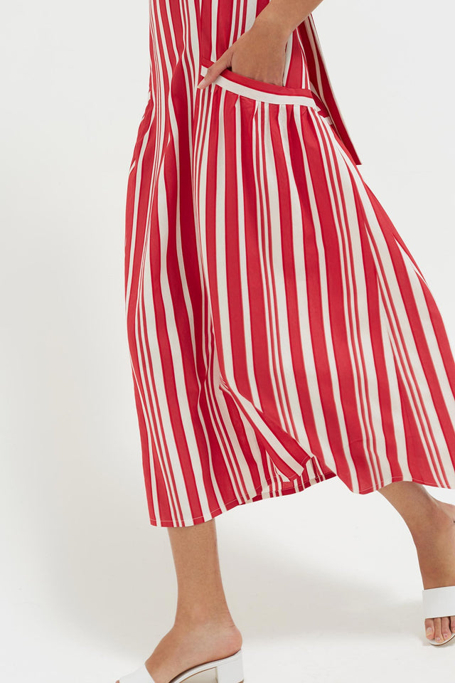 Red Striped Parasol Sundress image 5