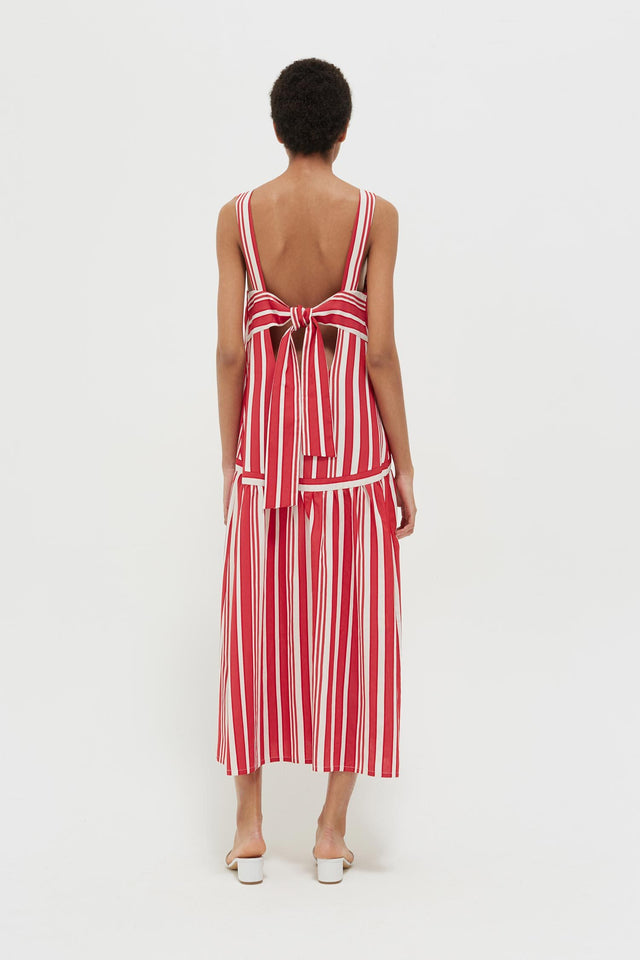 Red Striped Parasol Sundress image 6