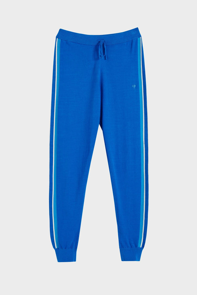 Royal Blue Seaside Stripe Track Pants image 2