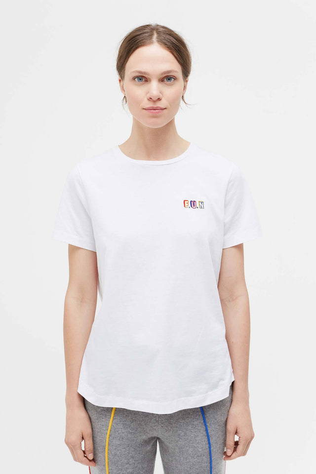White Fun Short Sleeve T-Shirt image 1