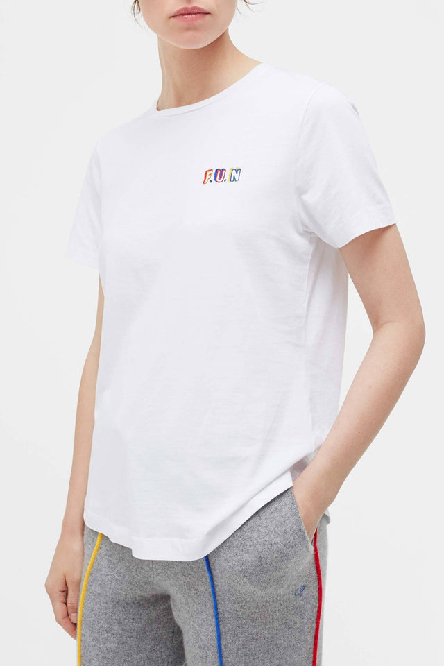 White Fun Short Sleeve T-Shirt image 4