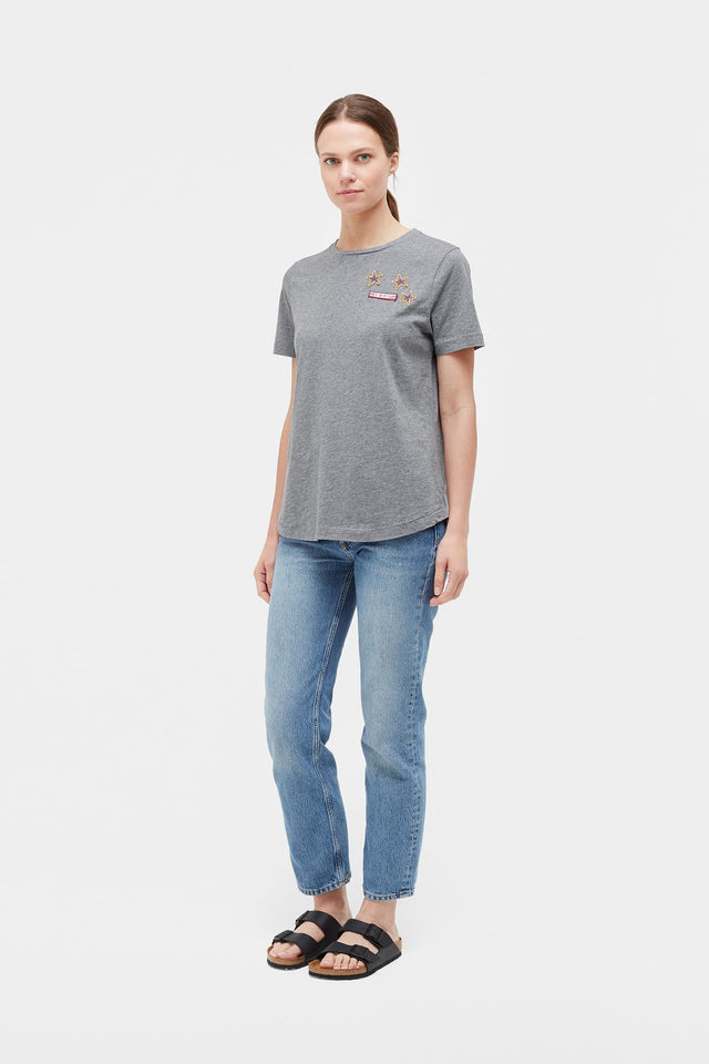Grey Patches Short Sleeve T-Shirt image 2