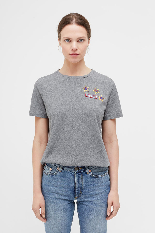 Grey Patches Short Sleeve T-Shirt image 1