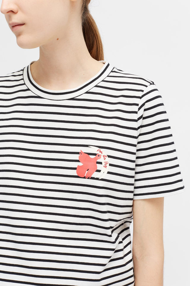 Ivory Short Sleeve Por La Paz T-Shirt image 4