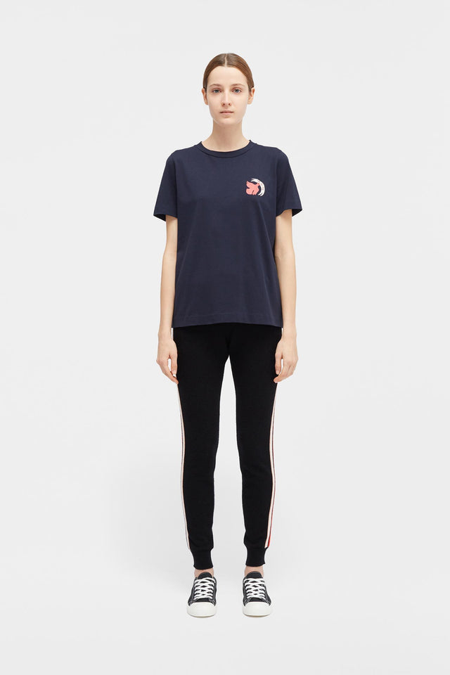 Navy Short Sleeve Por La Paz T-Shirt image 3