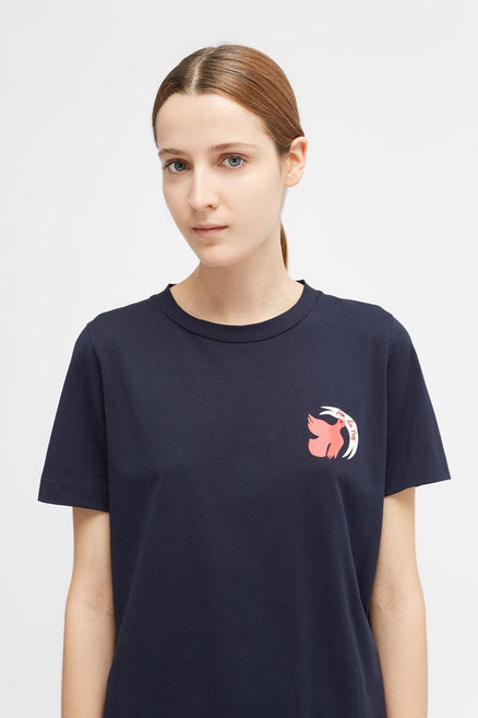 Navy Short Sleeve Por La Paz T-Shirt