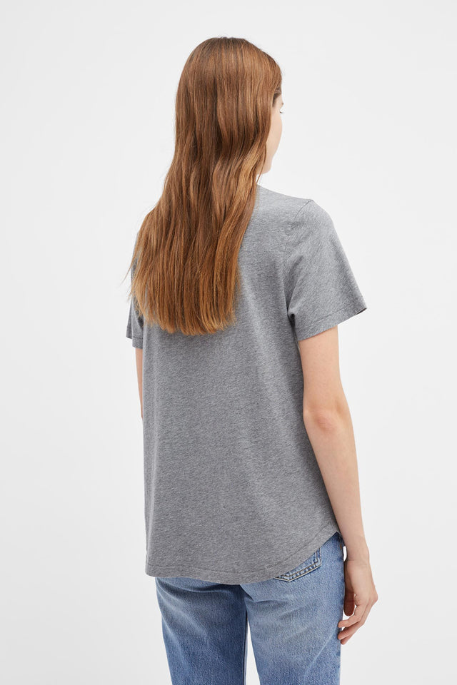 Grey Short Sleeve Twin Heart T-Shirt image 4