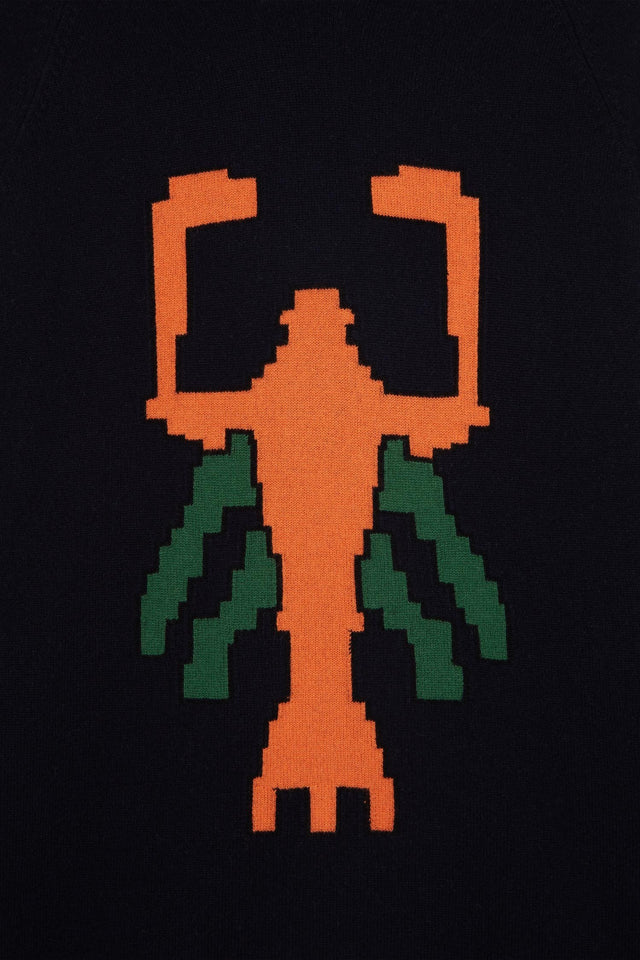 Navy Scorpion Patch Hoodie image 6