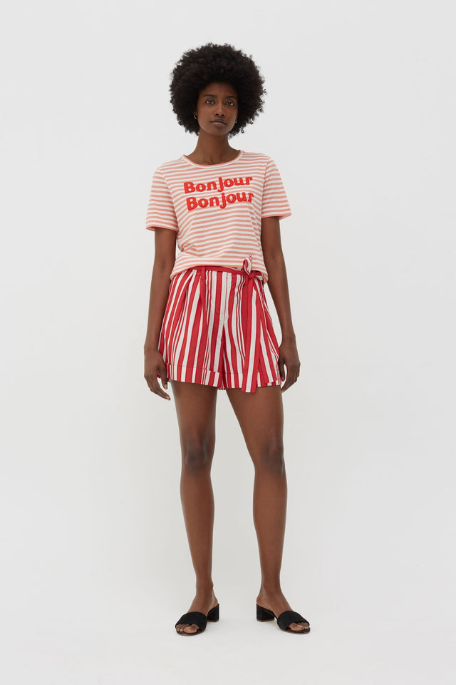 Red Striped Parasol Shorts image 5