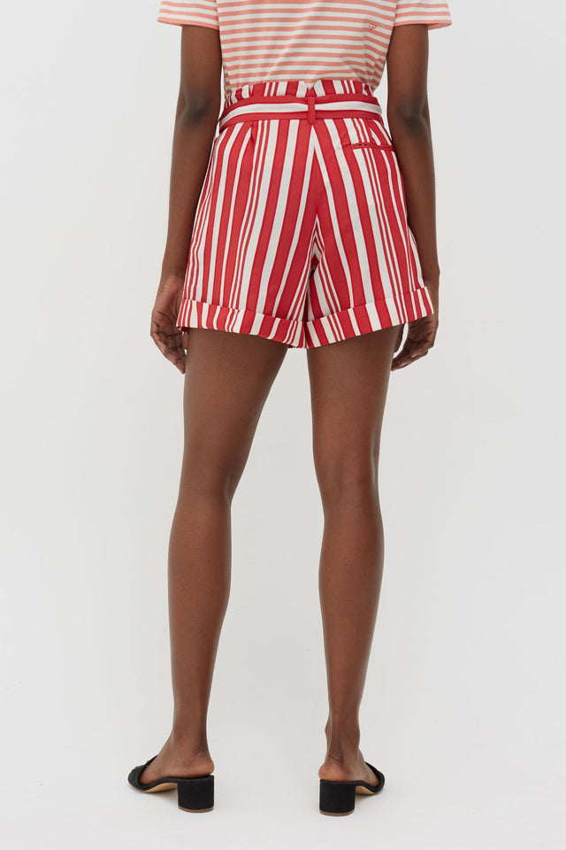 Red Striped Parasol Shorts image 4