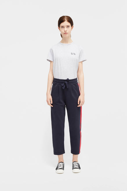 Navy Side Panel Track Pants