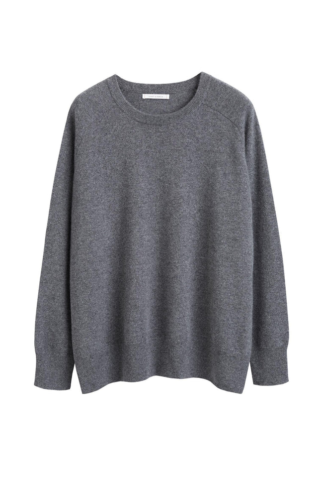 Grey Cashmere Slouchy Sweater image 2