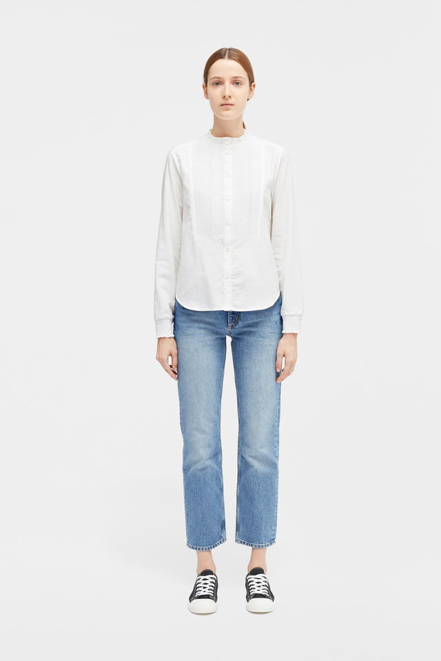 Ivory Smocked Shirt image 5