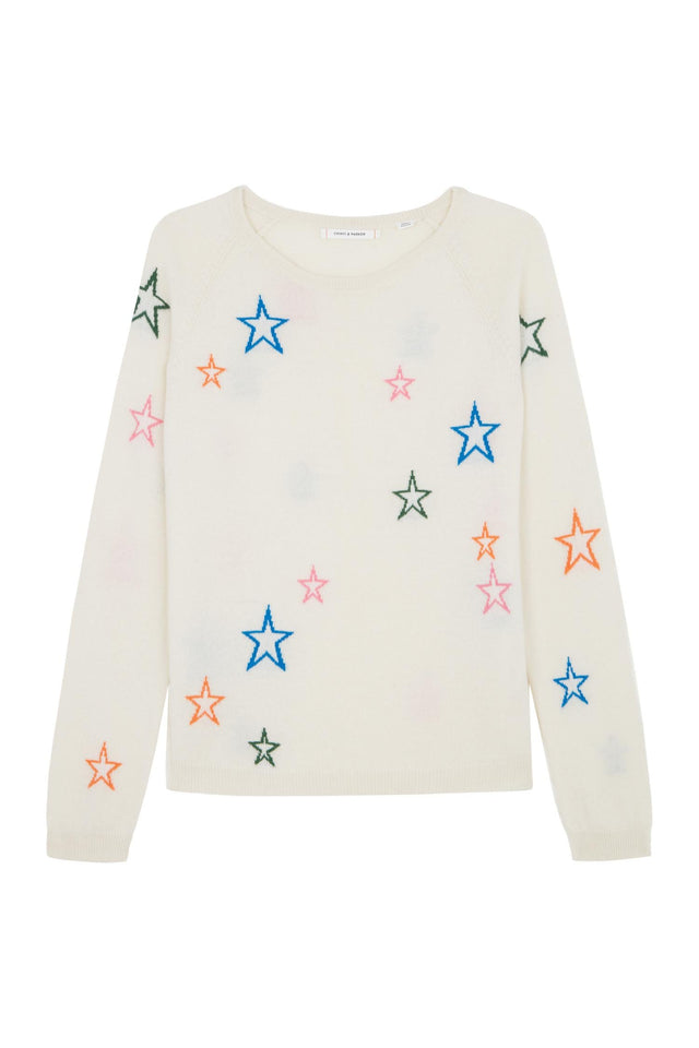 Cream Star Sweater image 2