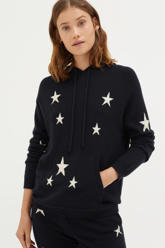 Black Cashmere Star Hoodie image 1