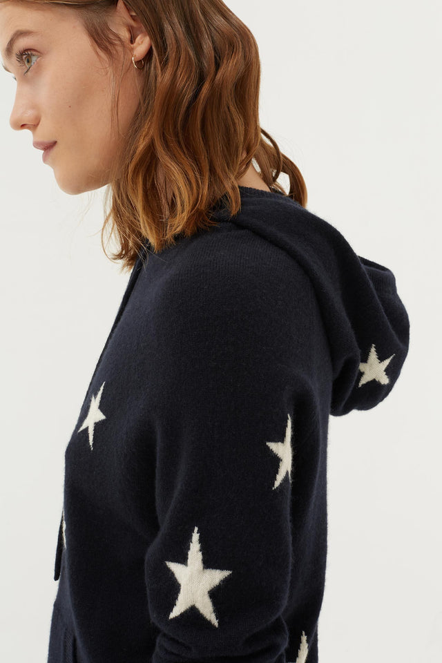 Black Cashmere Star Hoodie image 5