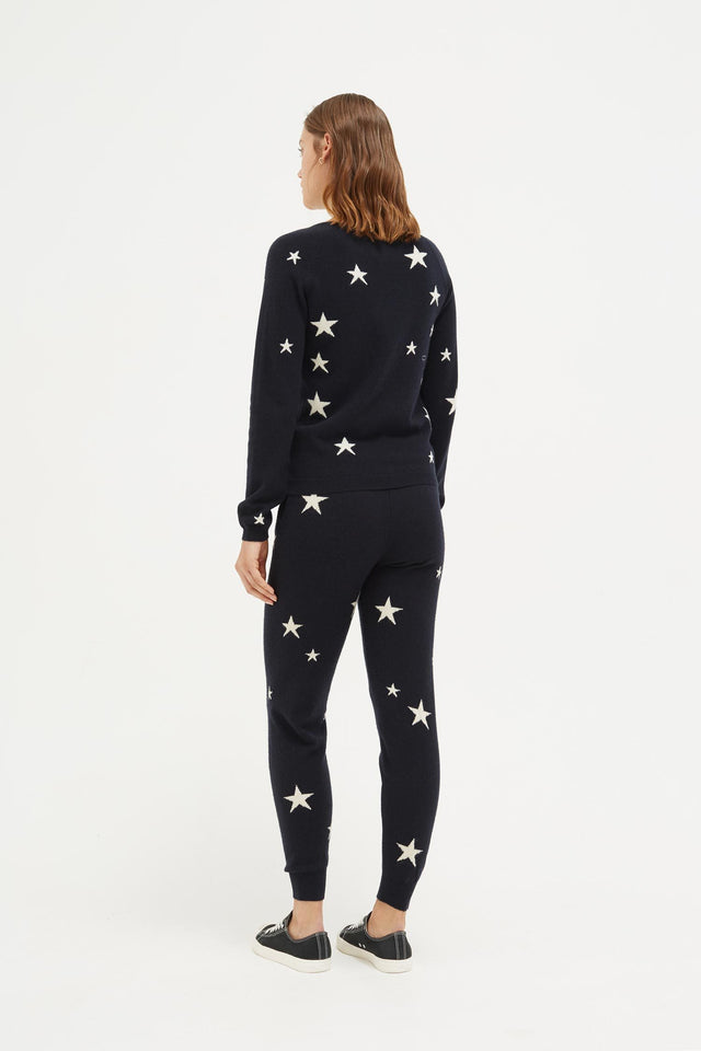 Navy Star Cashmere Sweater image 5