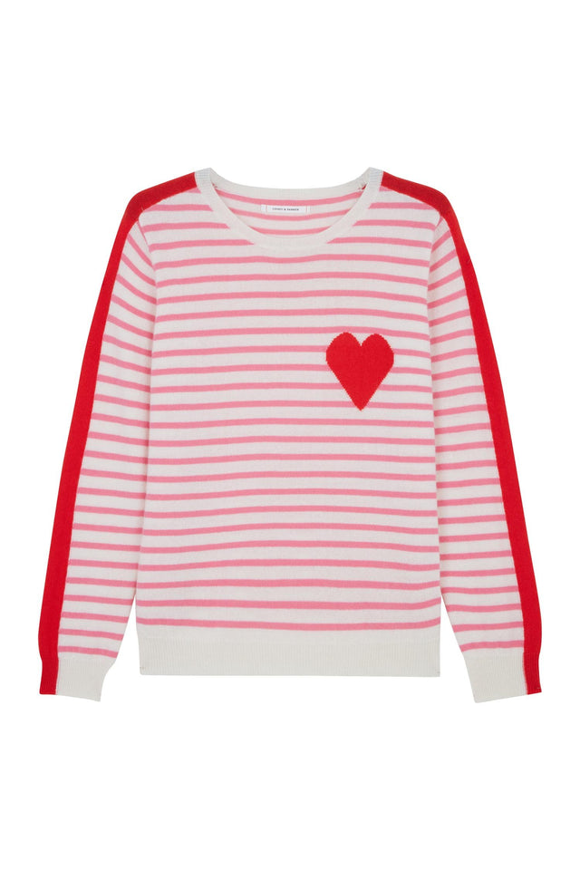 Pink Stripe Sleeve Sweater image 2
