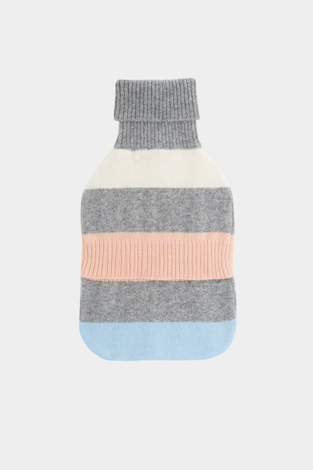 Grey Striped Hot Water Bottle image 2