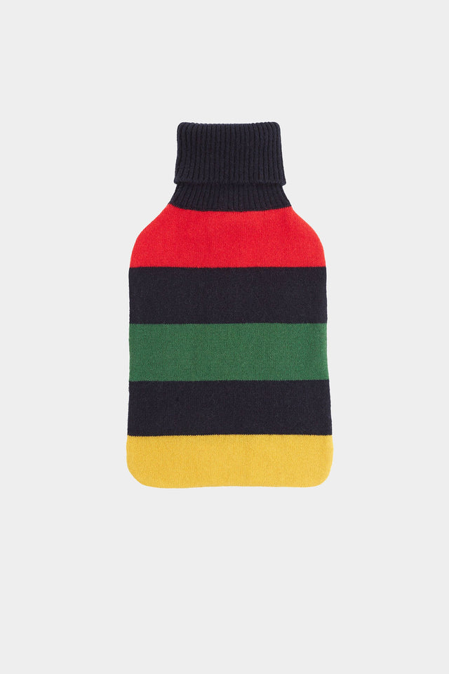 Navy Striped Hot Water Bottle image 1