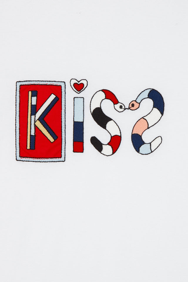 White Short Sleeve Mexican Kiss T-Shirt image 6