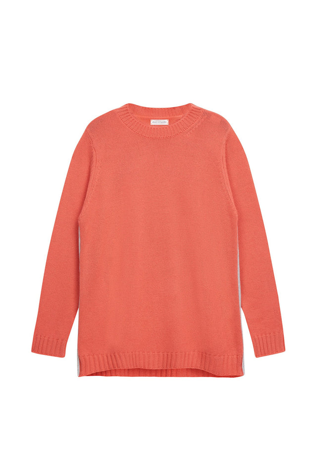 Pink Zip Side Cashmere Sweater image 2