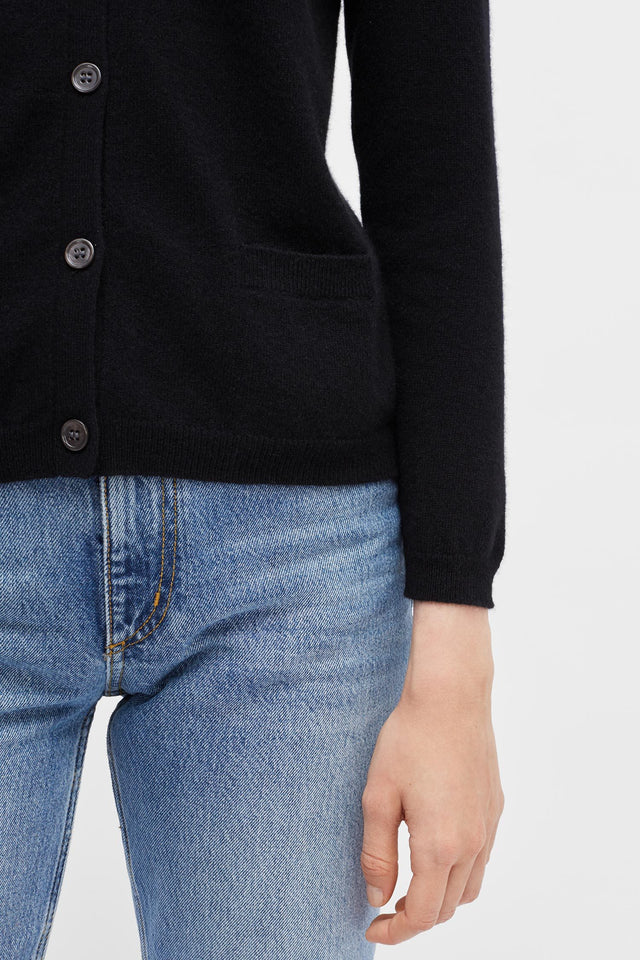 Black Cashmere Cardigan image 5