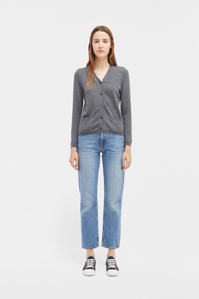 Grey Cashmere Cardigan image 3