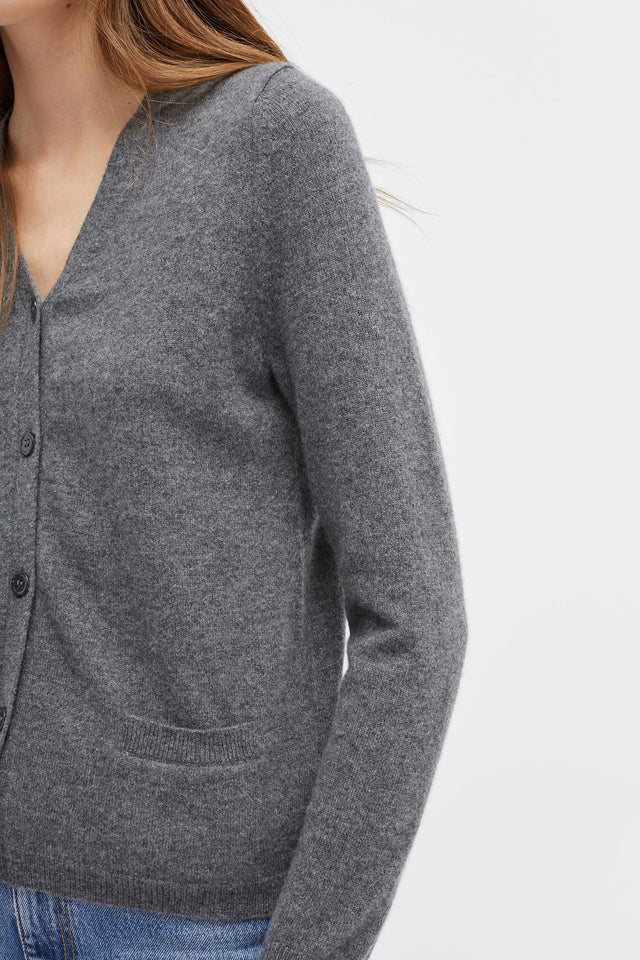 Grey Cashmere Cardigan image 4