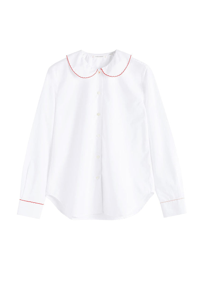 White Puritan Collar Shirt image 2