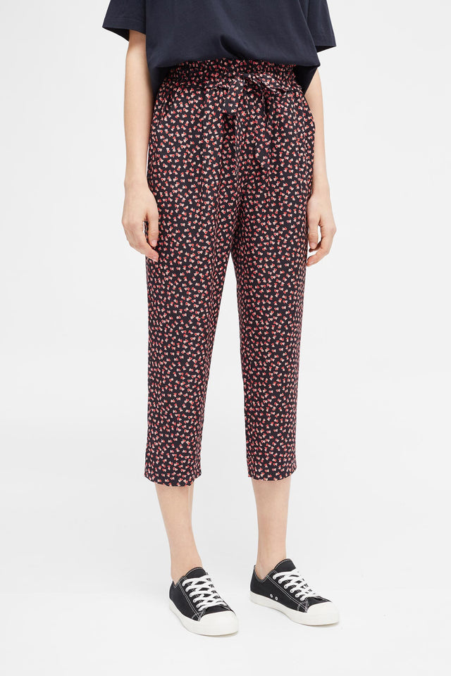 Black Twin Heart Relaxed Pant image 6