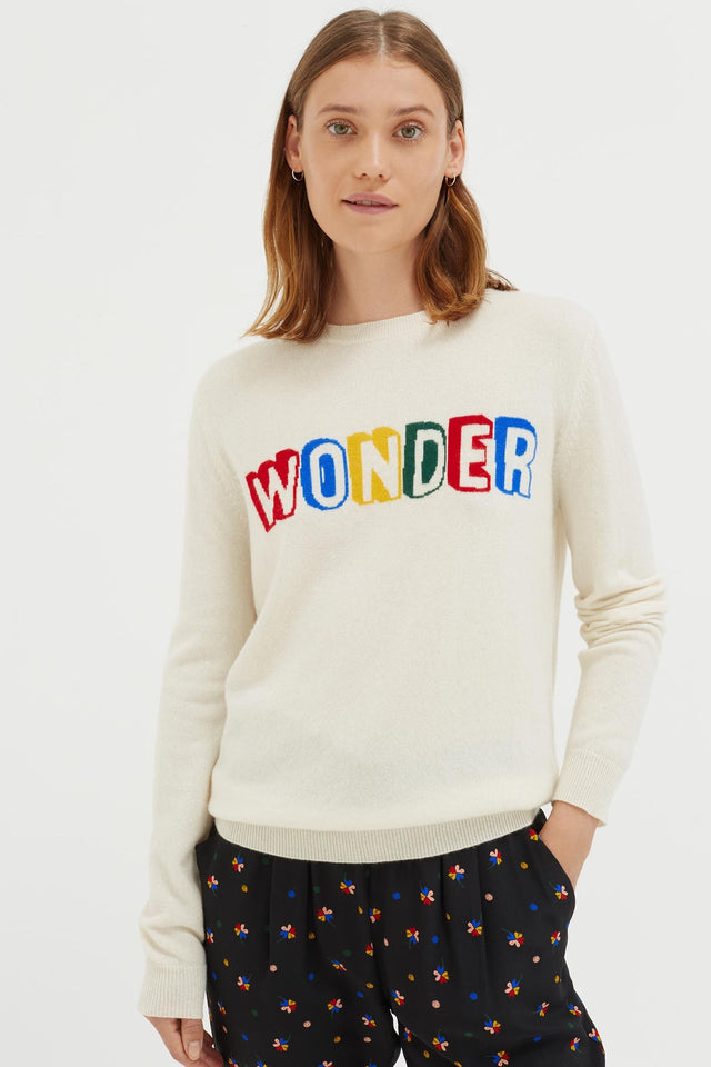 Cream Wonder Cashmere Sweater image 1