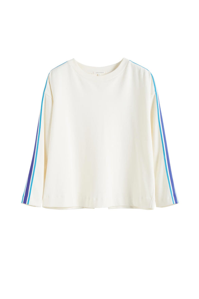 Off-White Open Back Brushed Cotton Sweatshirt image 2