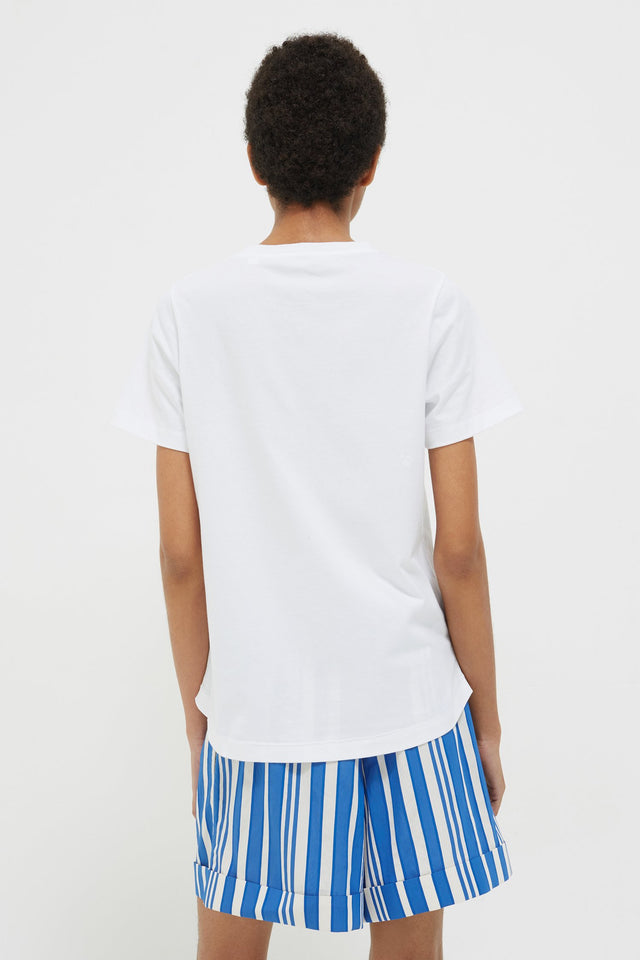 White Summer of Love Cotton Jersey T-Shirt image 5