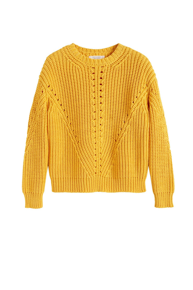 Yellow Le Soir Crew Neck Sweater image 2